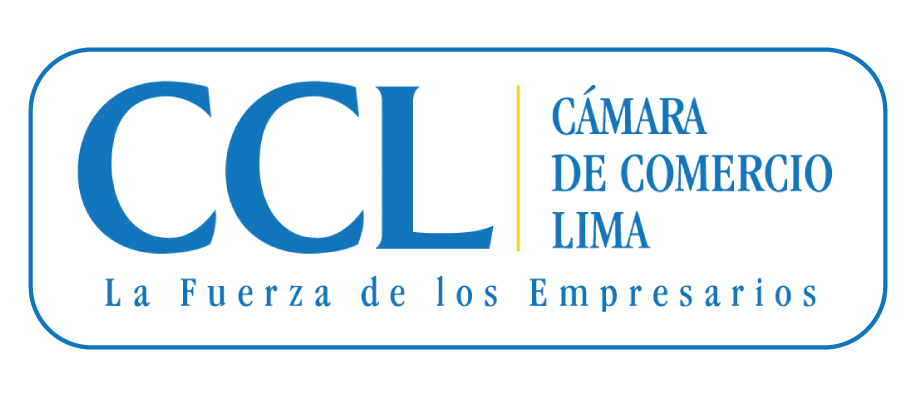 Logo for Cámara de Comercio Lima, with
