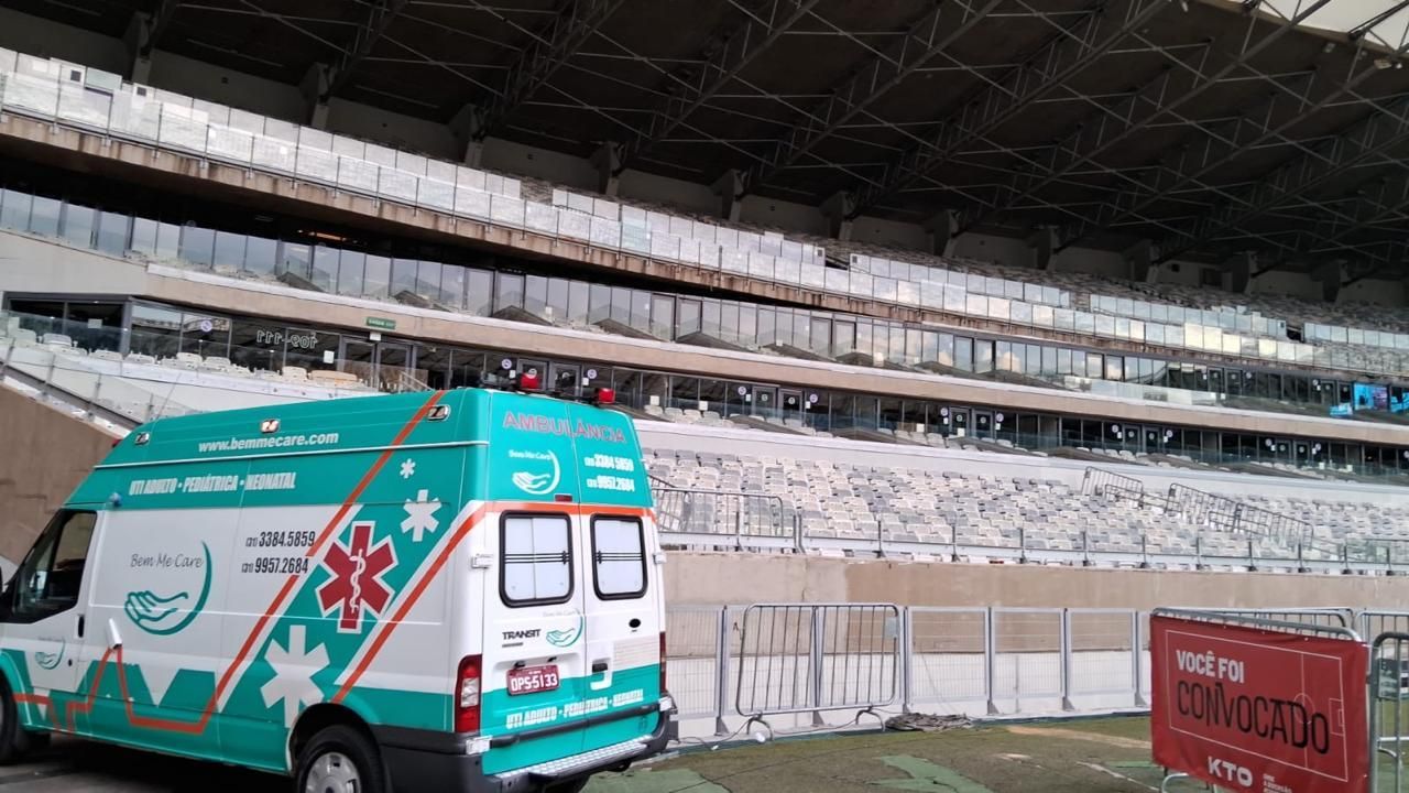 Ambulância para jogos esportivos