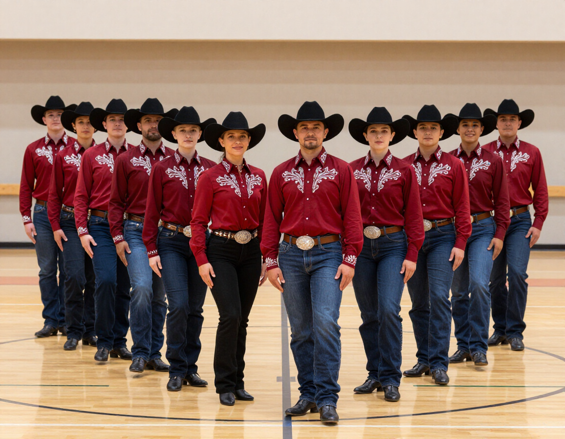 Team group photo at competition