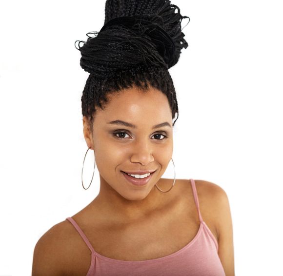 Woman with Black Hair — Fayetteville, NC — African Braiding