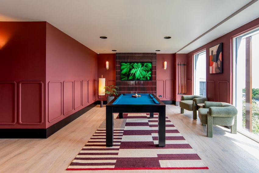 Modern fitness center with equipments at Alta Verde in Blackrock, Co. Dublin.