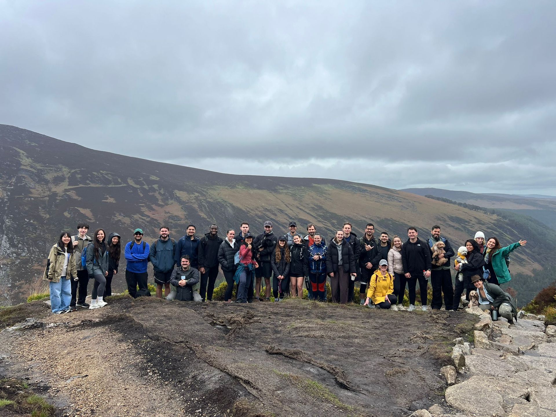 Exploring Glendalough on a hike