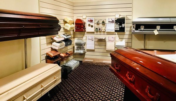 Several photos of interior and exterior views of A.R.N Funeral & Cremation Services, Aaron-Ruben-Nelson Mortuary in Indiana.