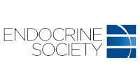 Endocrine Society logo in gray text with blue square icon on the right