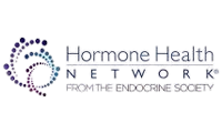 Hormone Health Network logo with purple dotted circle and gray text “from the Endocrine Society”