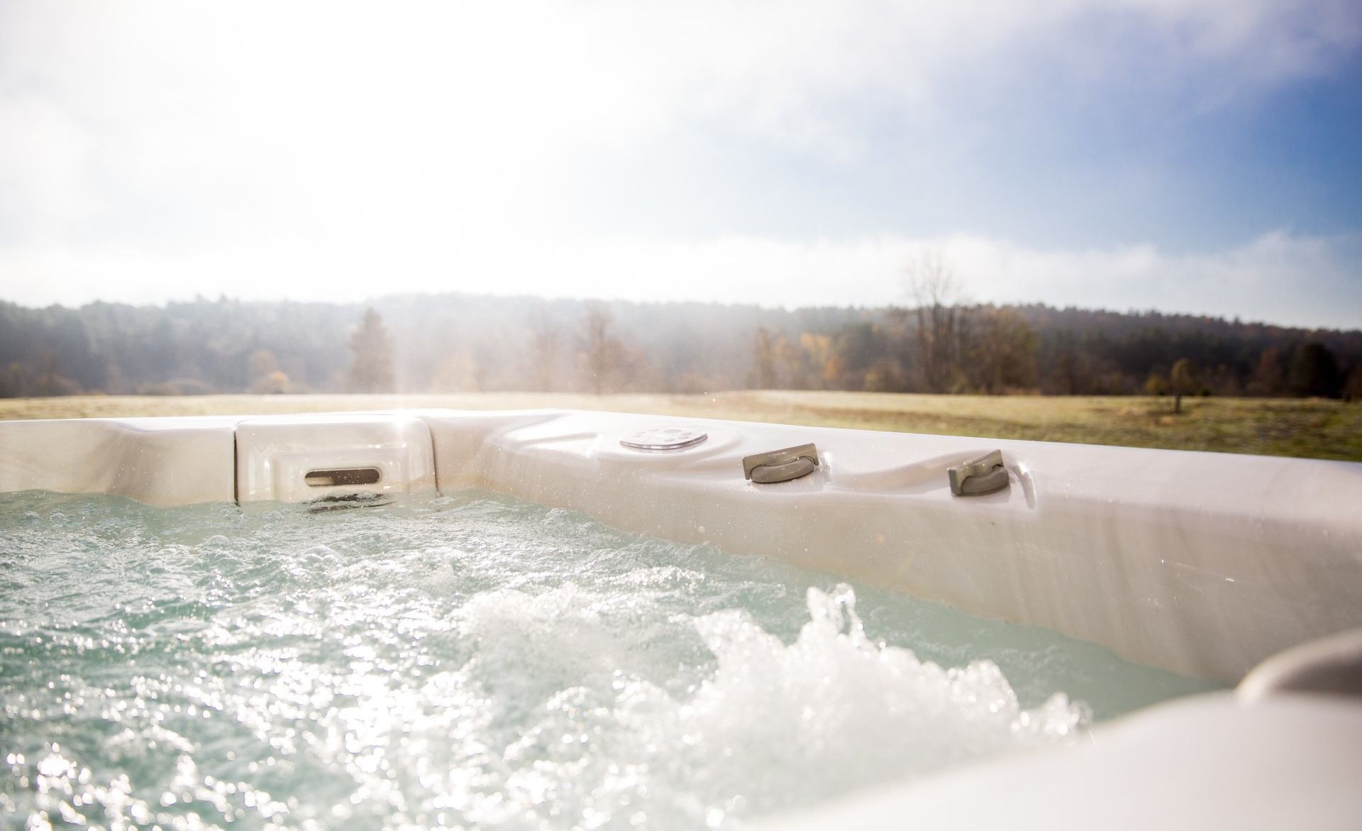 White Hot Tub With Natural View of Albany, NY Landscape