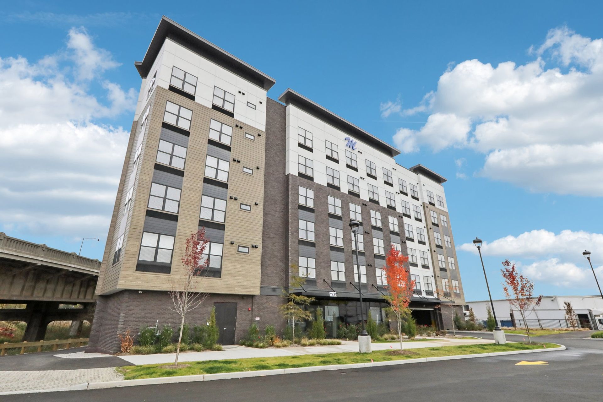 Meridia Little Ferry apartment complex exterior view at 110 Bergen Tpke, Little Ferry NJ
