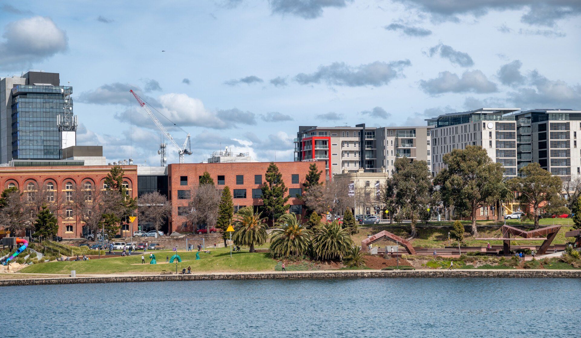 Geelong Skyline from City Pier — Geelong West, Vic — Geelong Finance Company Geelong Skyline from City Pier — Geelong West, Vic — Geelong Finance Company