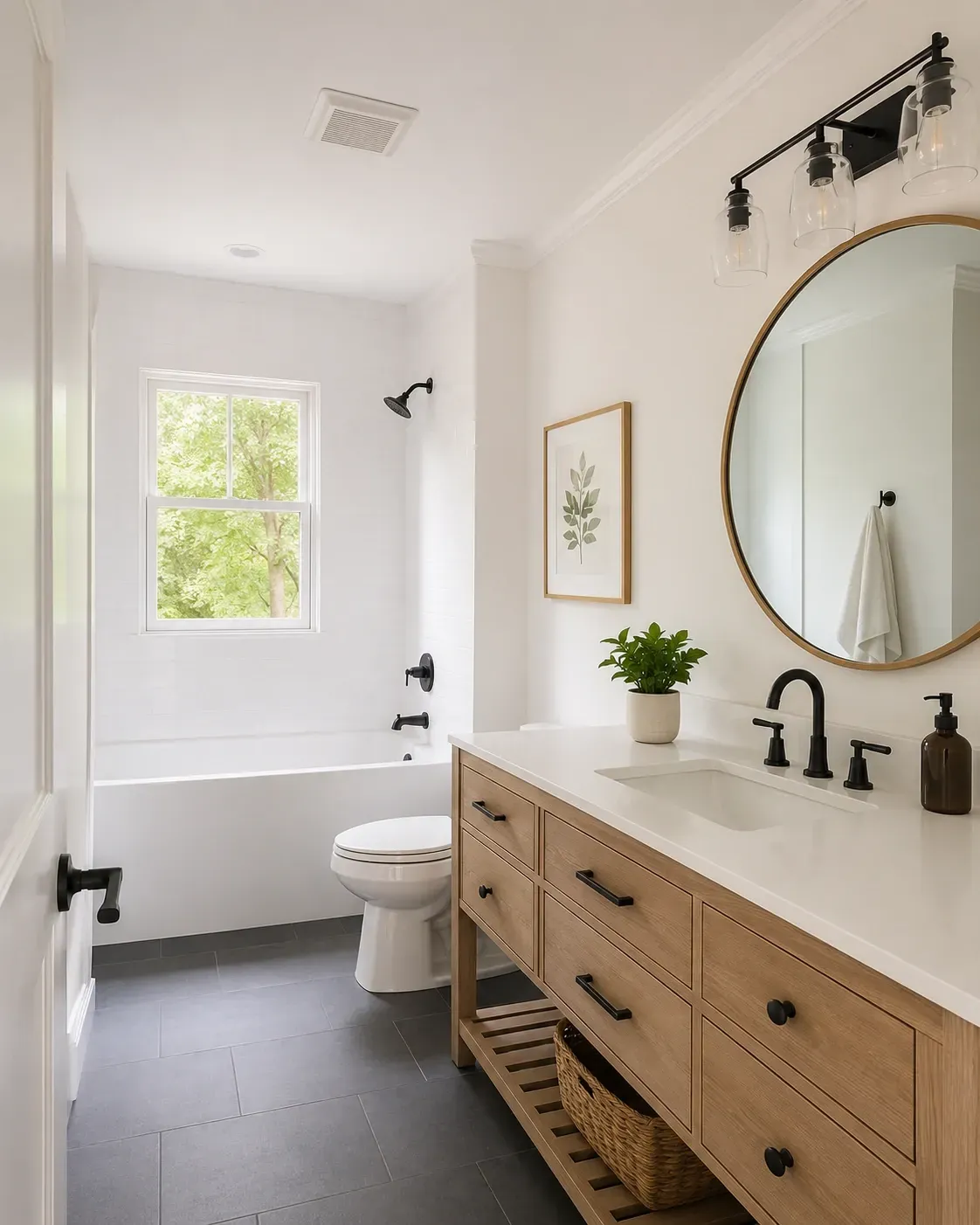 Bathroom interior painting project for a home in Freeport IL