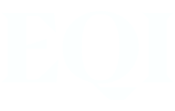 Logotipo da empresa "EQI" em branco, com fonte serifada, sobre fundo transparente.