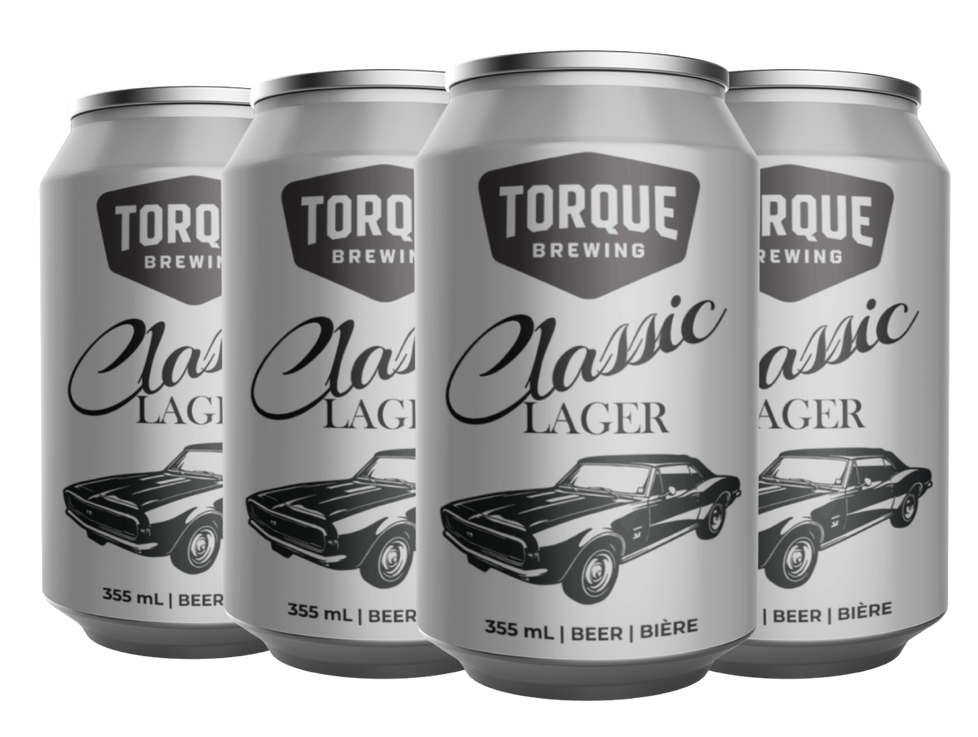 355ml cans of classic lager