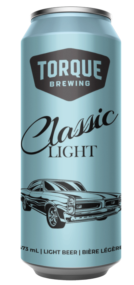 A can of torque brewing witty belgian beer