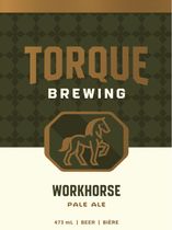 A poster for torque brewing with a lion on it.