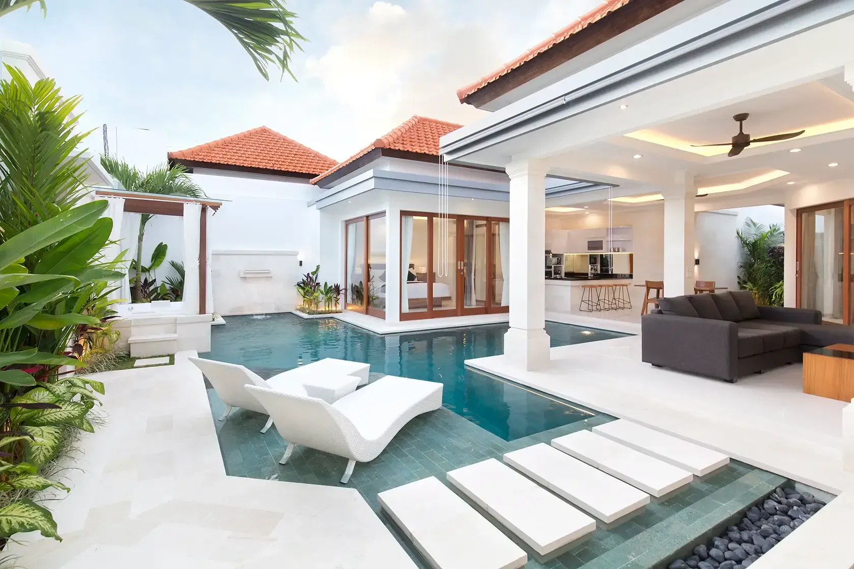 Private pool at Villa Mia Tuju