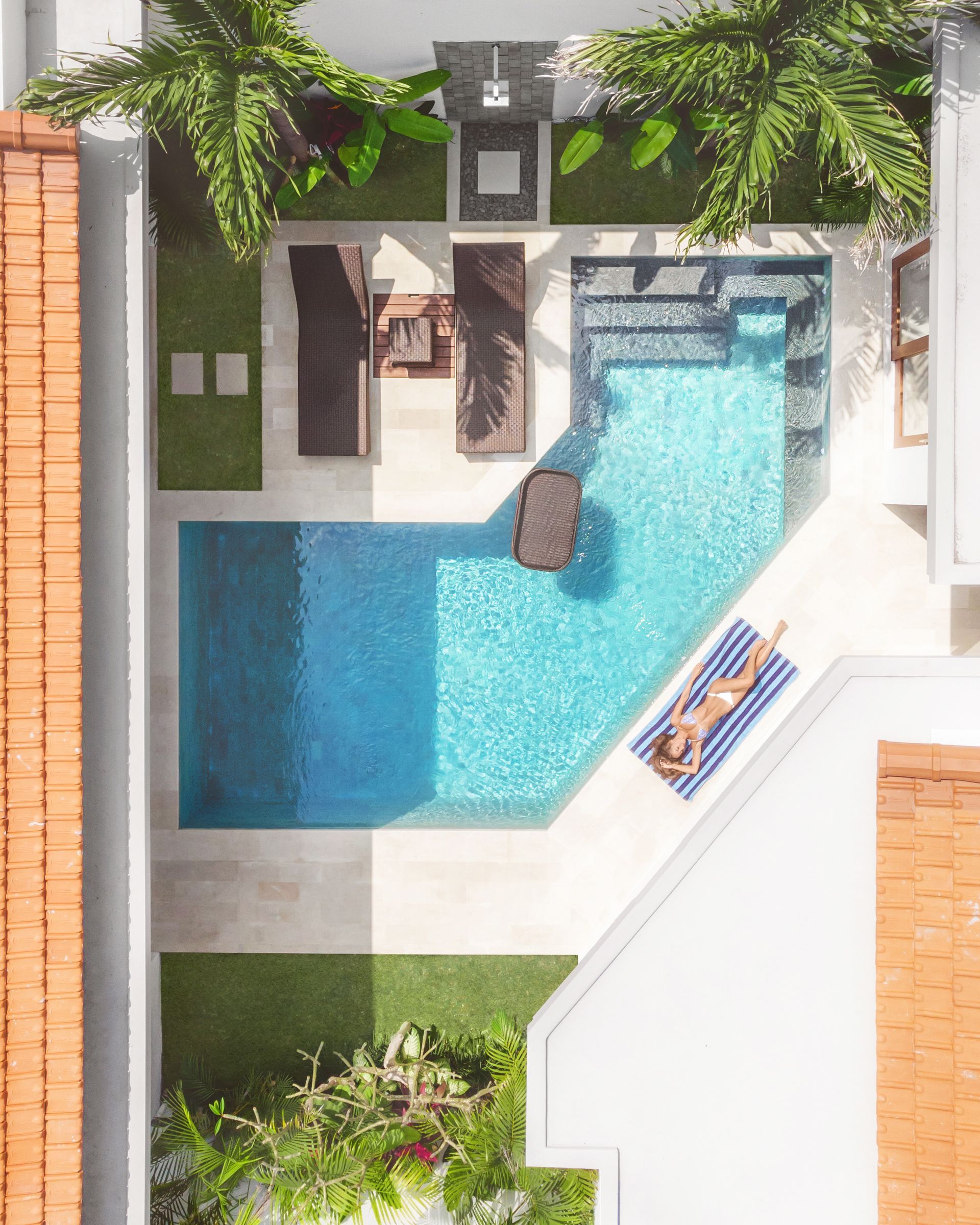 Sunbathing at Villa Mia Dua
