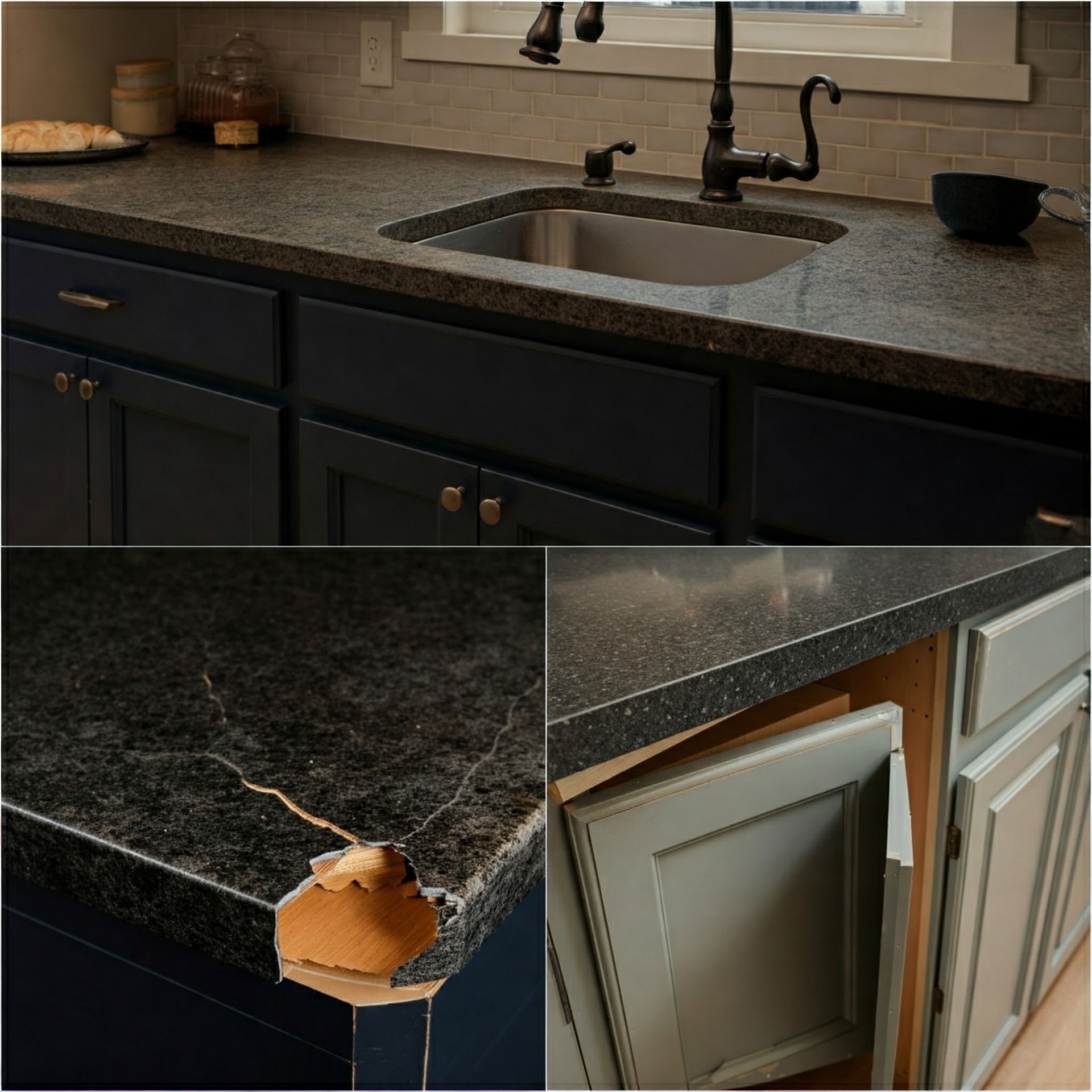 we check cabinets and coutertops