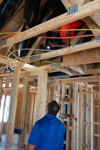 Pre-drywall inspection of new construction