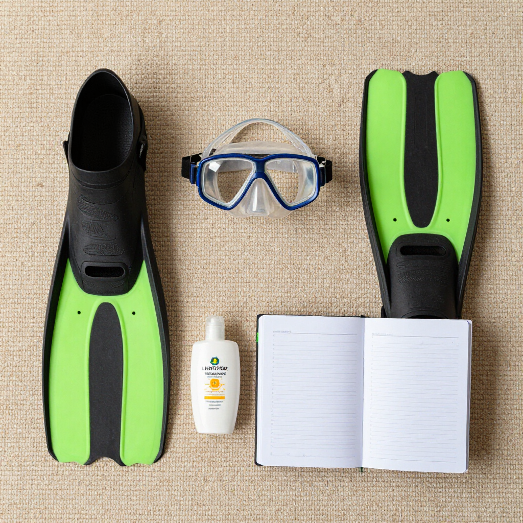 Packing flat lay