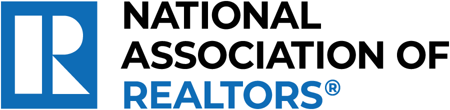 The logo for the national association of realtors is blue and black.