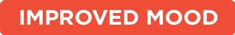 A red sign that says improved mood on it