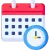 Orange phone handset with yellow chat bubble and three dots, suggesting a call or messaging icon