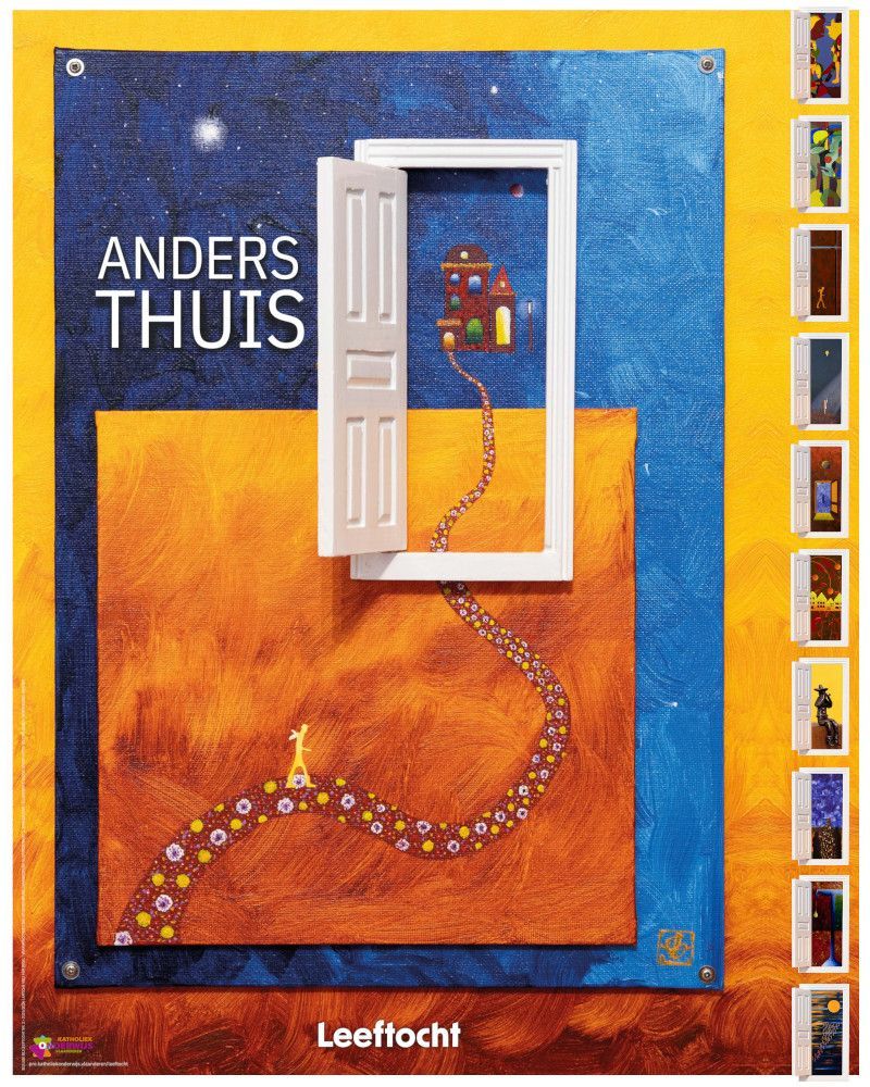Affiche jaarthema 'Anders thuis'