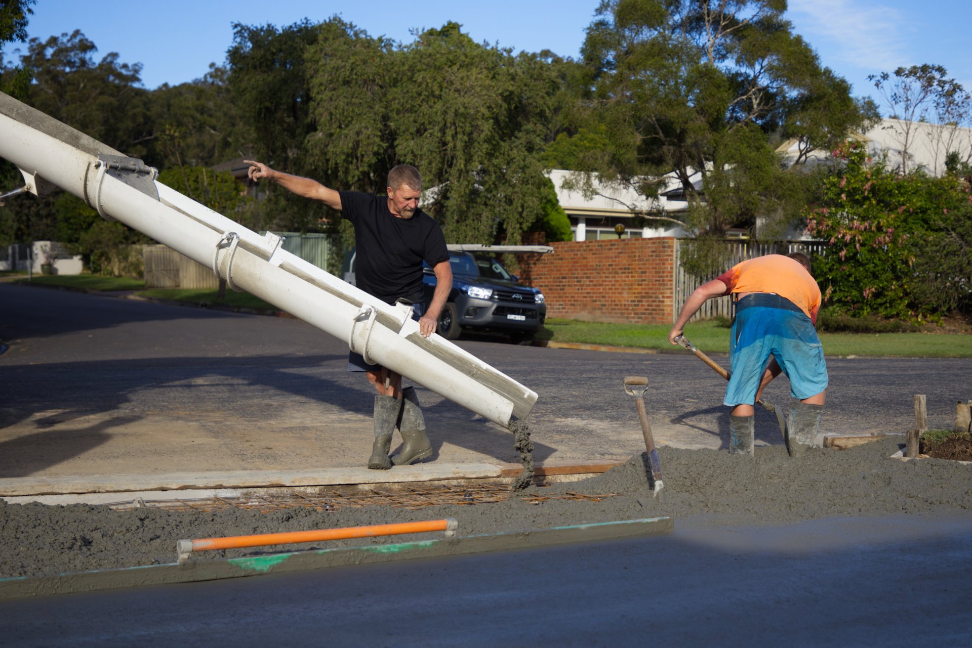 Construction Site Of Road — Professional Concreting in Berkeley Vale, NSW