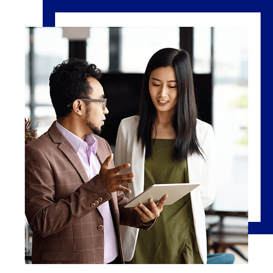 Man And Woman Talking — Stoughton, WI — Rock Realty LLC Man And Woman Talking — Stoughton, WI — Rock Realty LLC