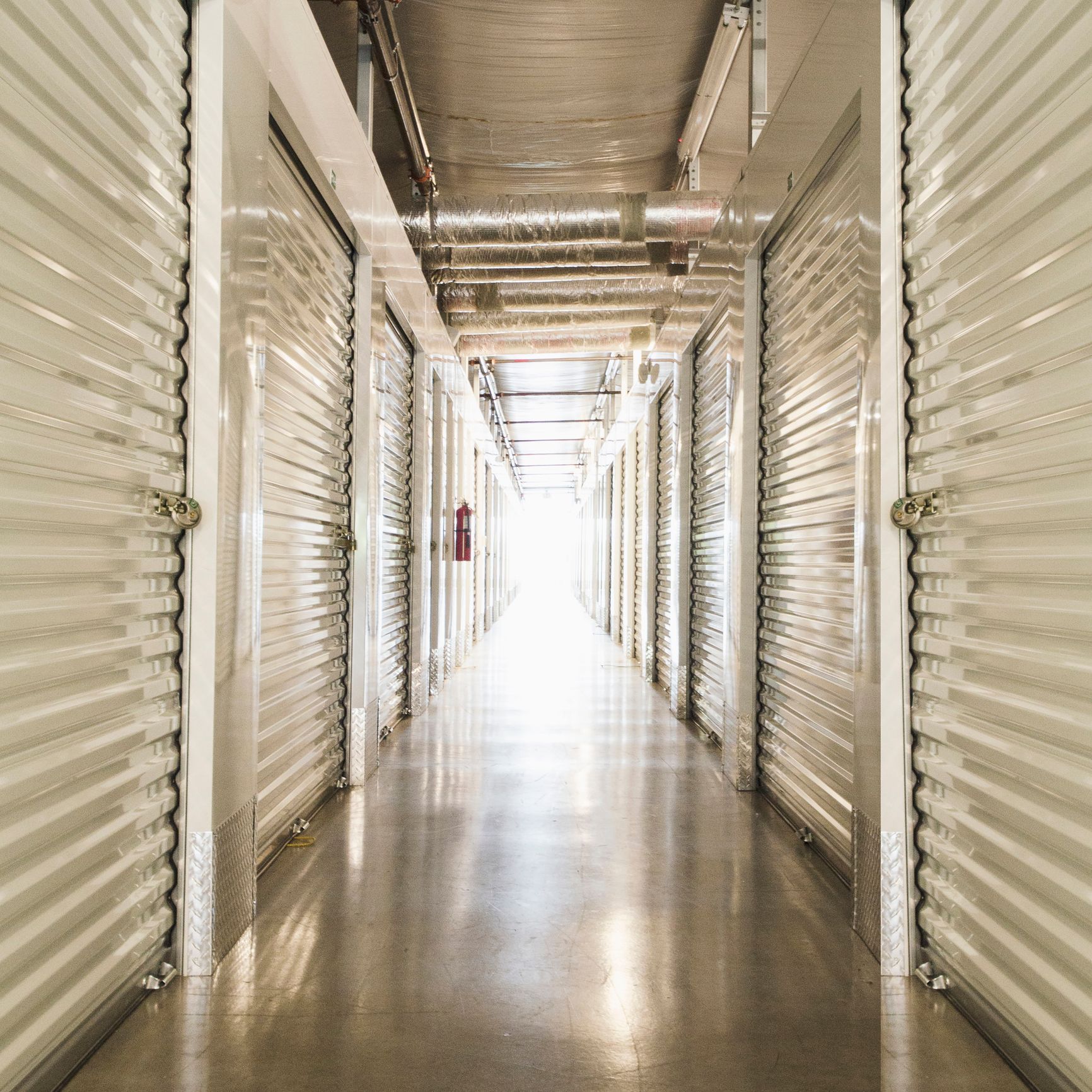 Self-storage lockers.