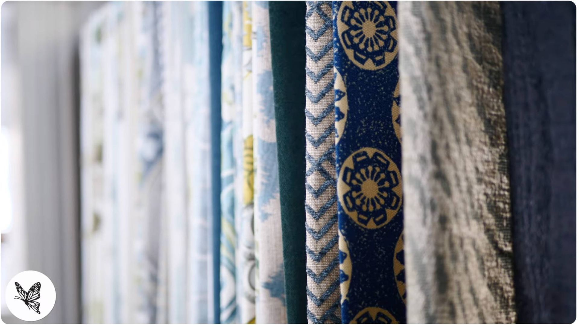 A selection of drapery fabrics near Wichita, Kansas