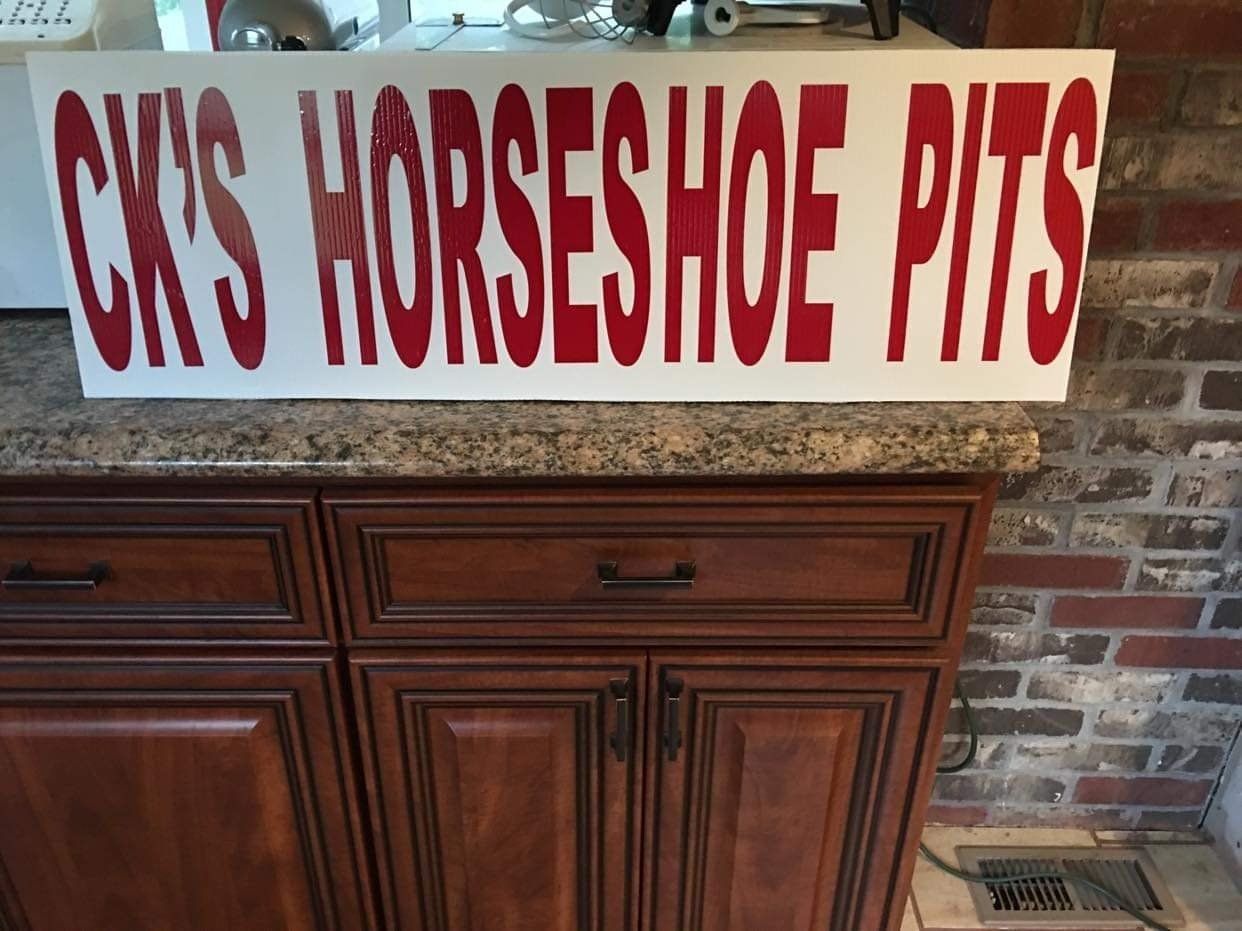CK's Horseshoe Pits - Vinyl Decorating