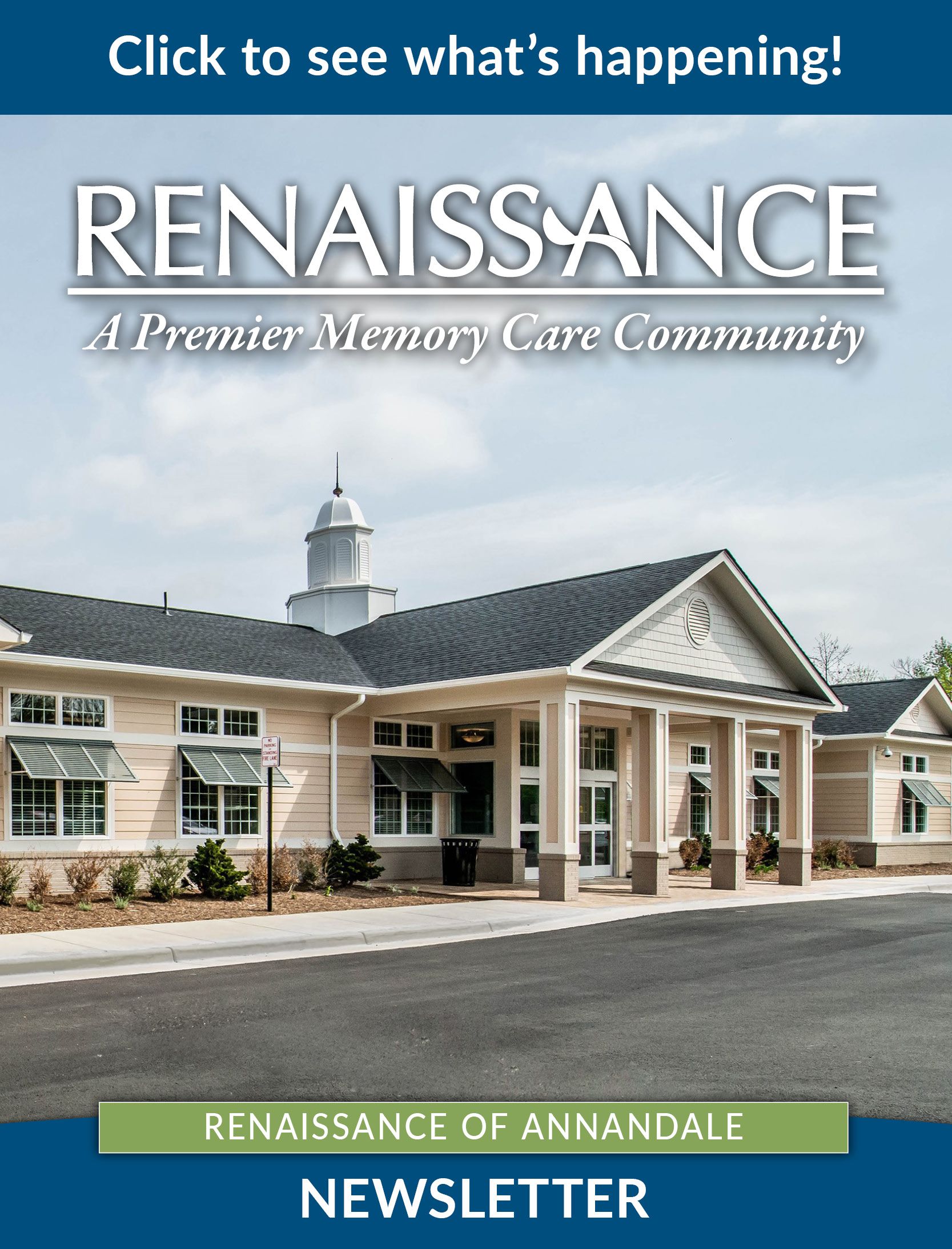 Read this month's newsletter for renaissance a premier memory care community