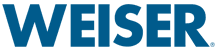 WEISER logo in bold blue text