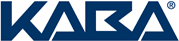 KABA logo in dark blue on a white background
