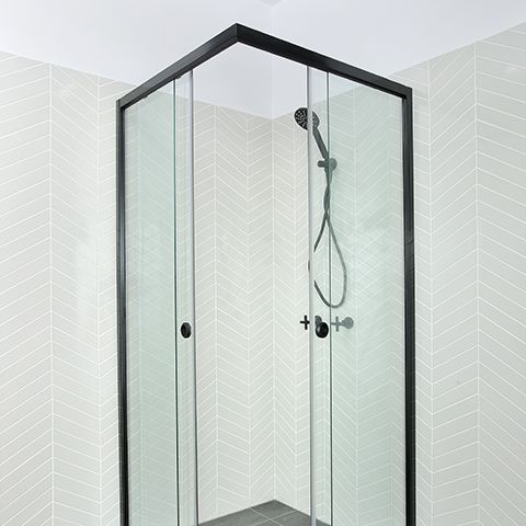 A Bathroom With A Toilet A Sink And A Walk In Shower — New England Glass & Aluminium In Armidale, NSW