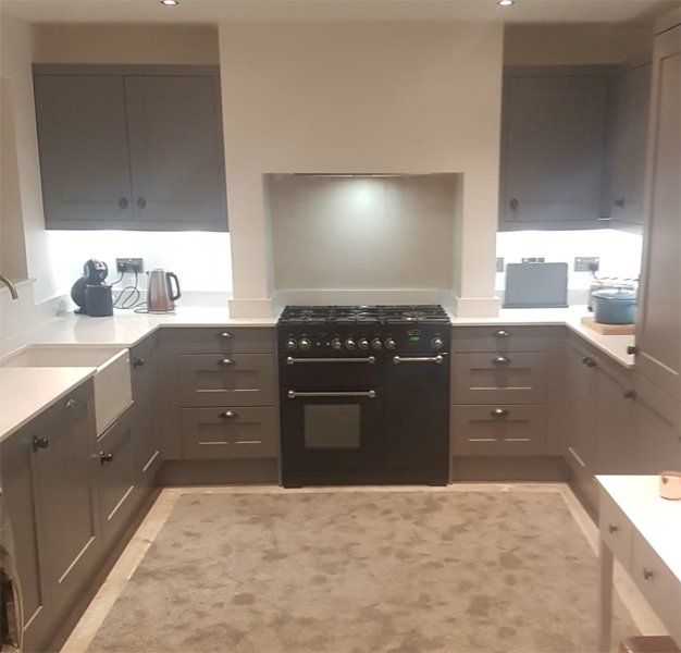 modern grey kitchen