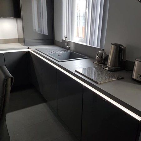 kitchen worktops with appliances