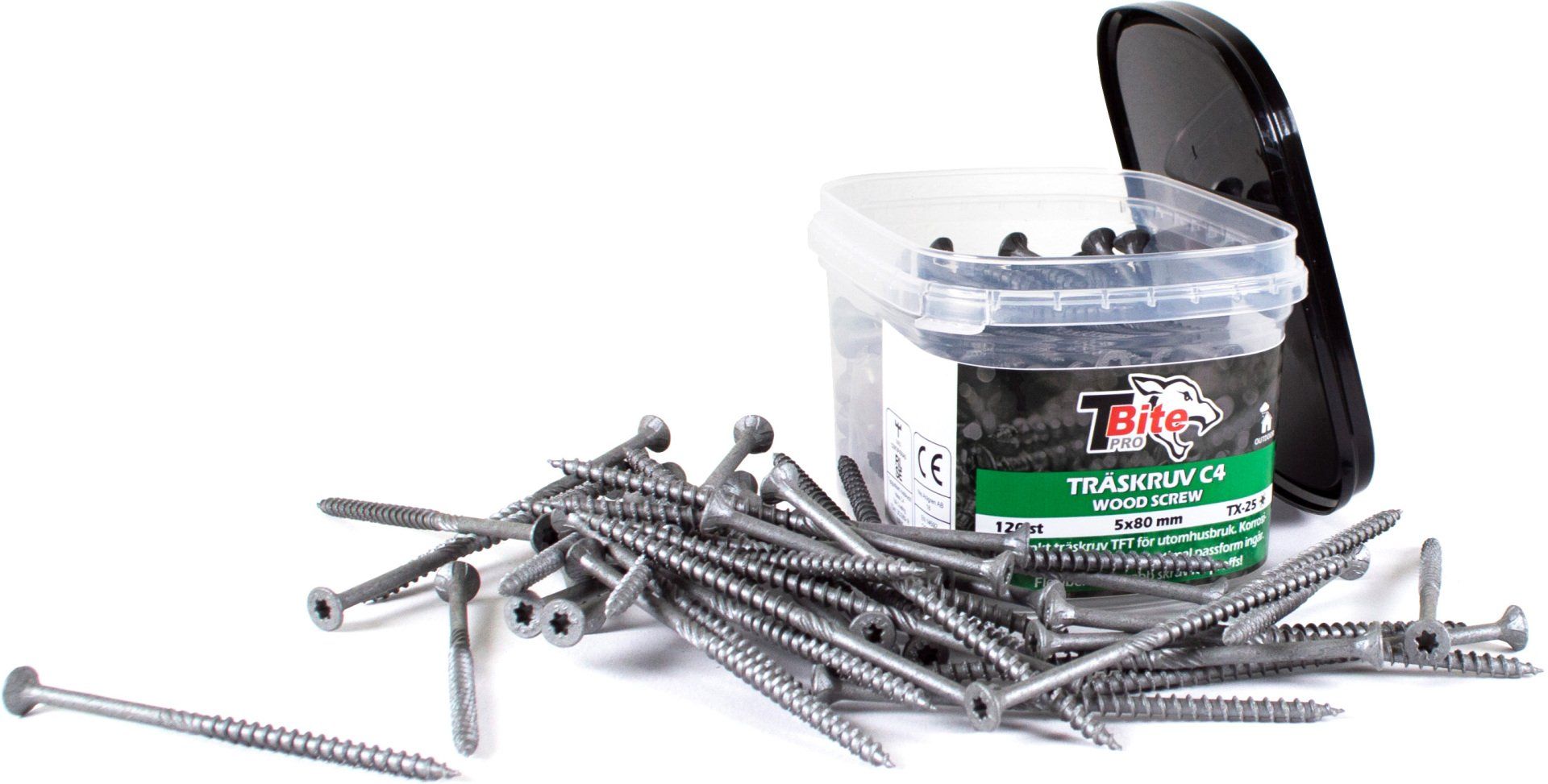 Plastburk med TBite Pro Wood Screw