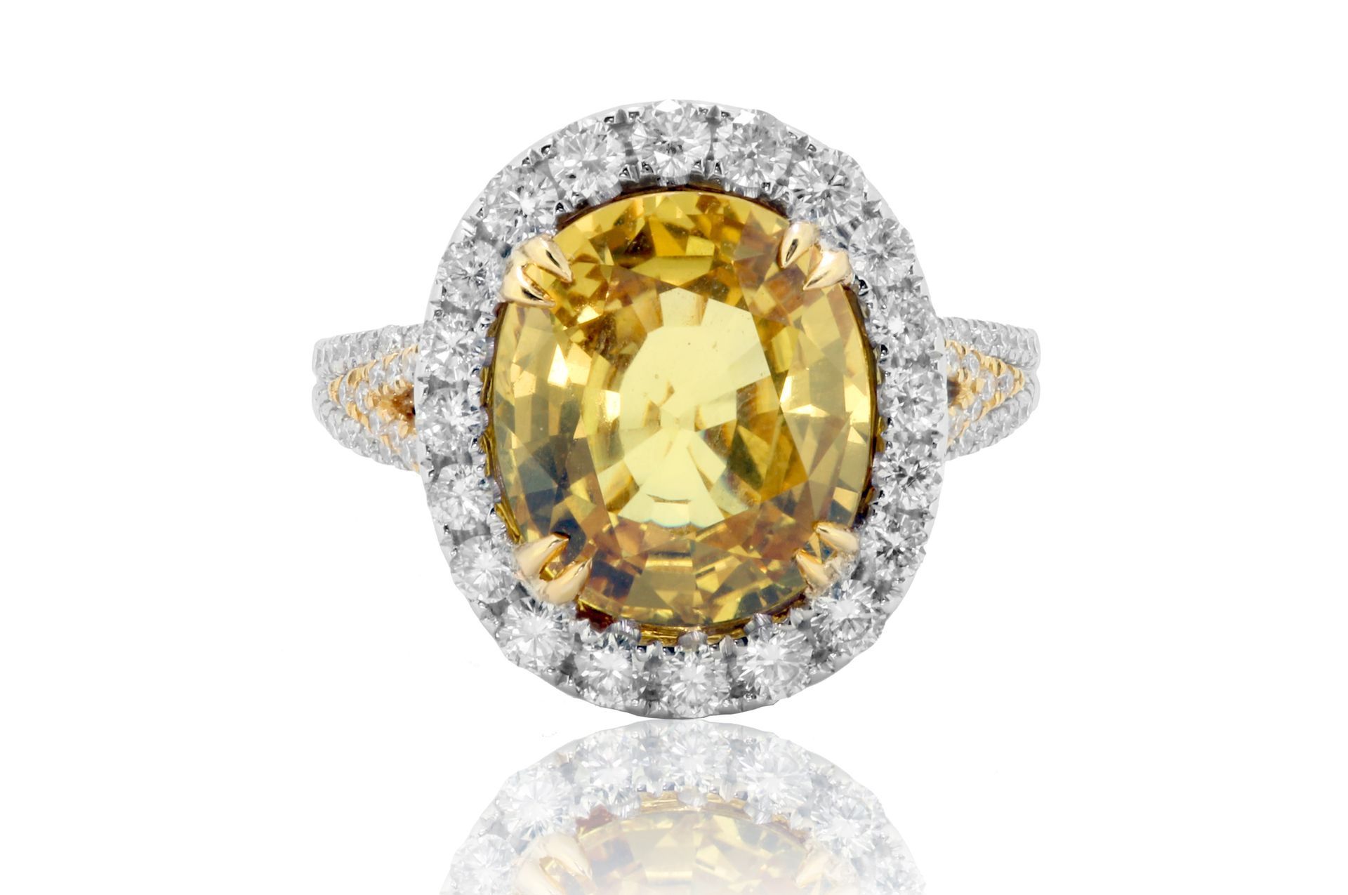 10.18 Ct Cushion Cut Diamond Ring