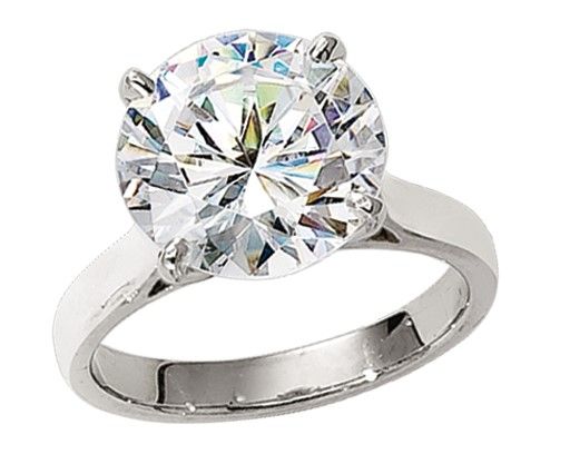 5ct Round Diamond Engagement Ring