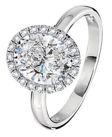 18K White Gold 2 Carat Diamond Ring