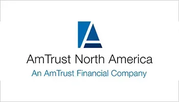 AmTrust North America logo with blue stylized A and tagline “An AmTrust Financial Company”
