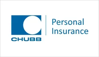 Chubb Personal Insurance logo in blue and white with the CHUBB wordmark.