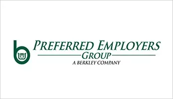 Preferred Employers Group logo in green and black with “A Berkley Company” beneath it