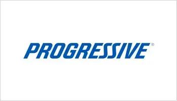 Progressive logo in blue italic text on a white background