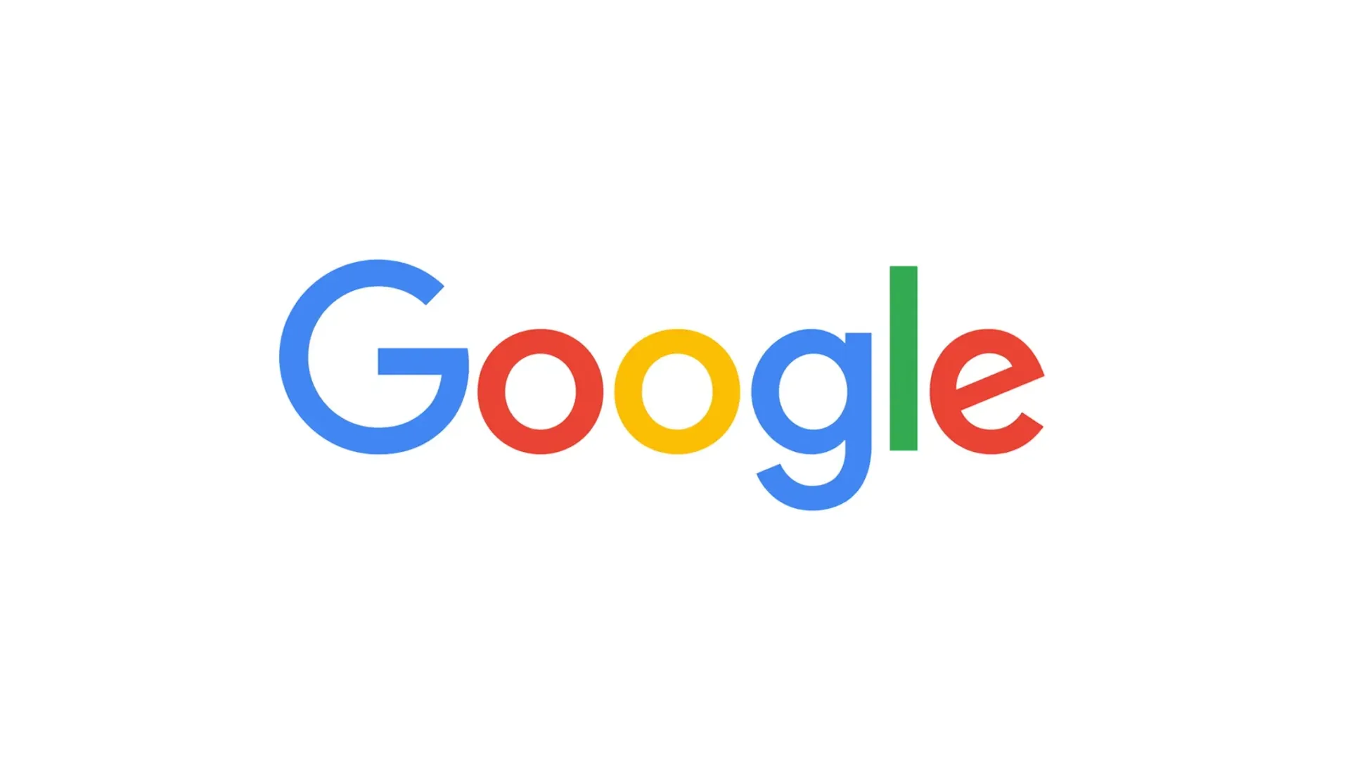 The google logo is on a white background.
