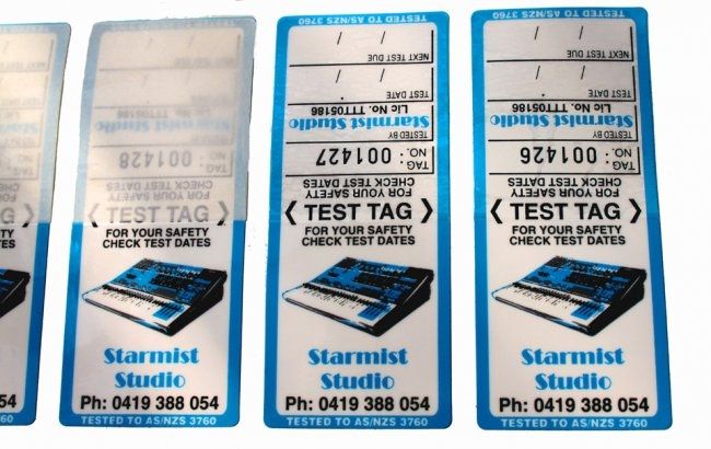 Testing Menu Tags Testing & Tagging Services | Starmist Studio | Melb.