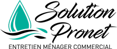 A logo for a company called solution pronet.