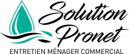 A logo for a company called solution pronet.