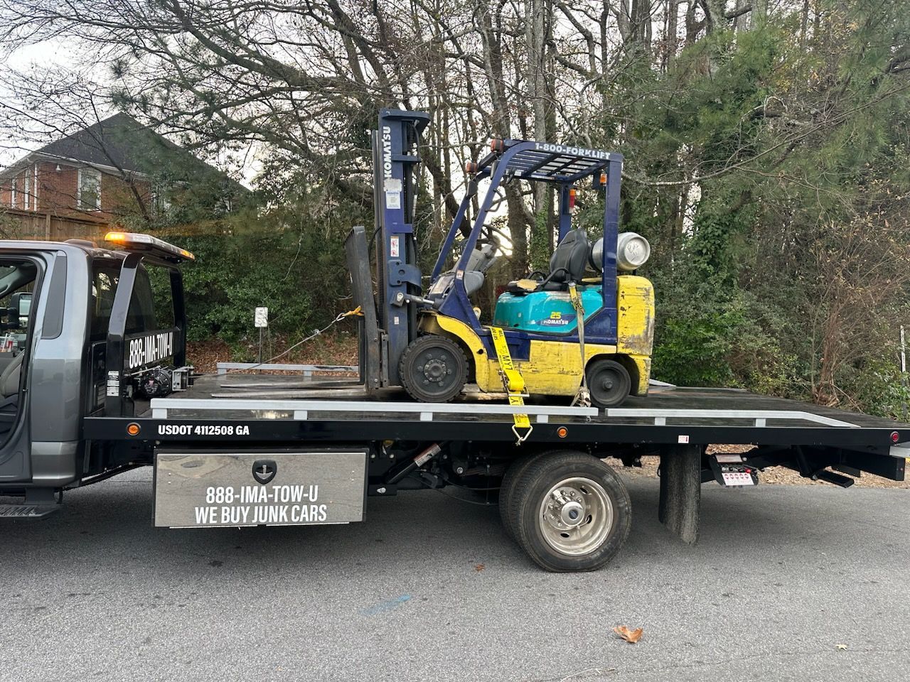 Towing commercial equipment in the Atlanta GA area